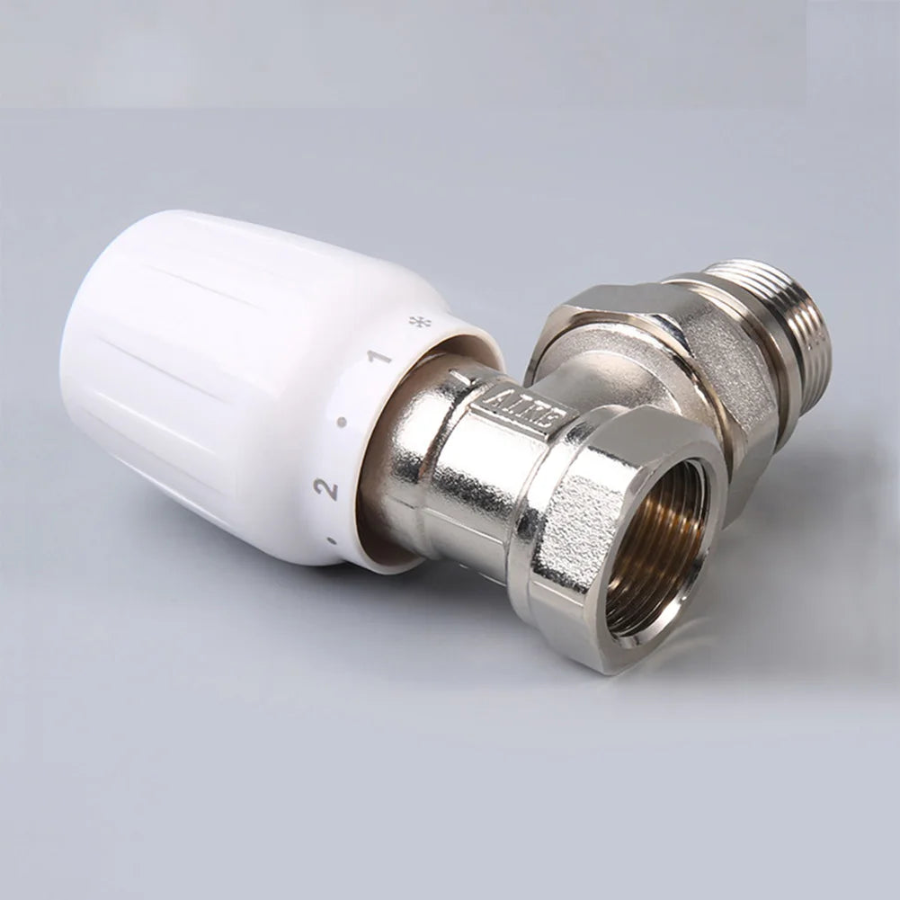 Manual Angle Valve 12 Inch Temperature Control Valve for Radiator with Easy Repairable Design and Long Term Use