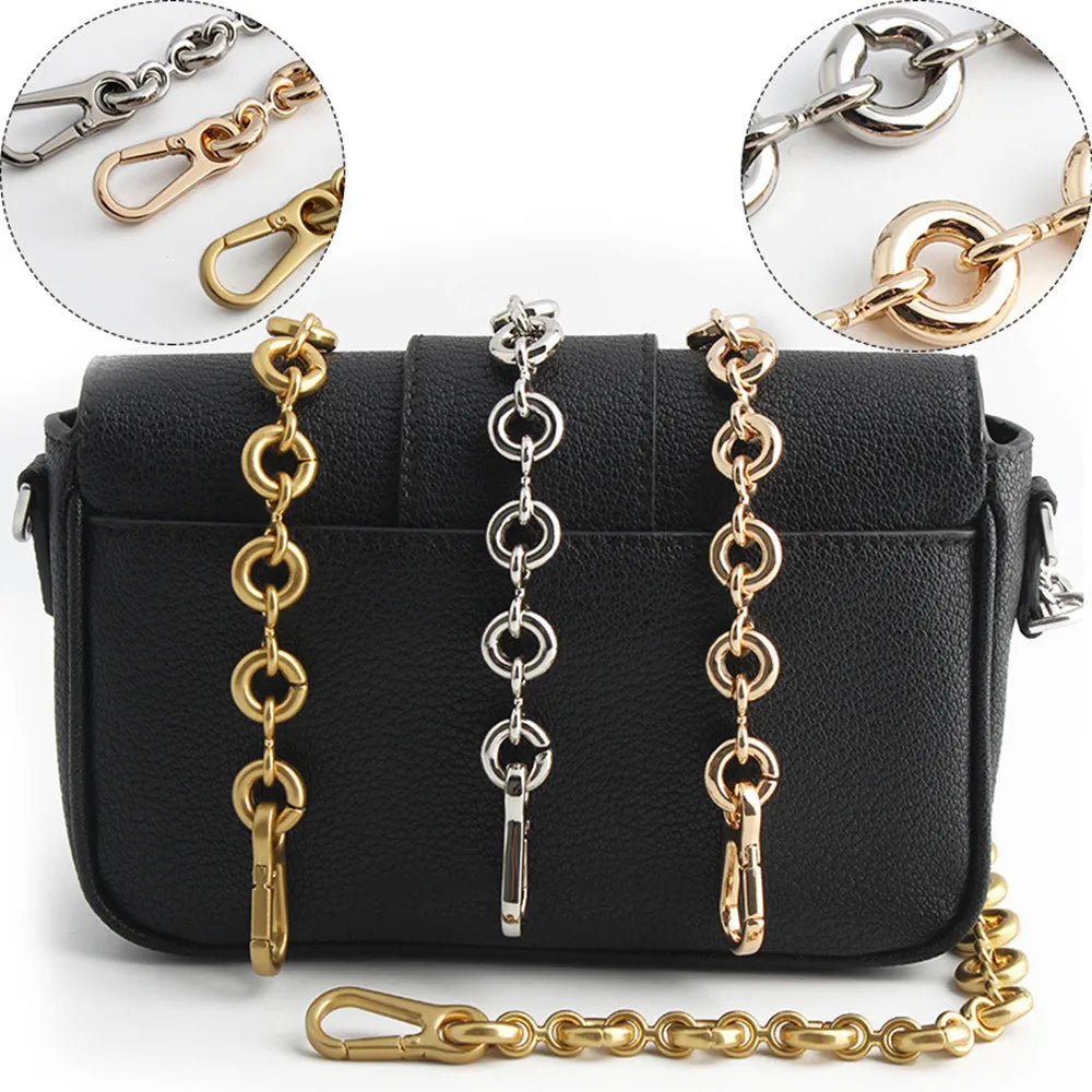 New Women Replaceable Alloy Bag Chain Strap Detachable Purse Handbag Bag Straps Resin Crossbody DlY Shoulder Bag Accessories