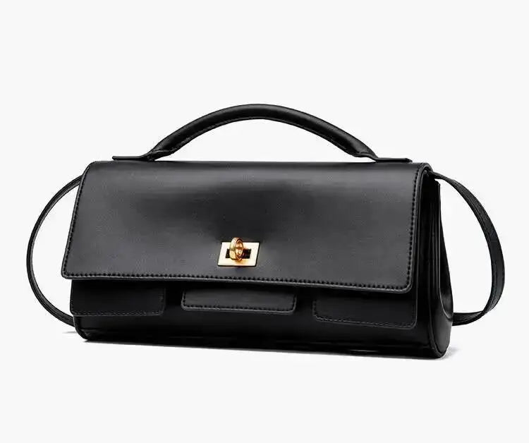 2025 New Luxury Design Top-Handle Bag For Women Evening Handbag Long Purse Solid Color Pu Shoulder Bags Fashionable Outfits