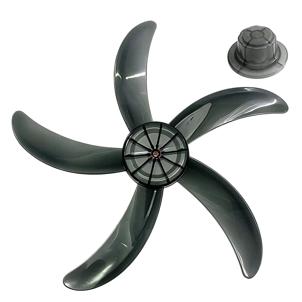 18 Inch Plastic Fan Blade 5 Leaves With Nut Cover Electric Fan Accessories Household Standing Pedestal Fan Blade