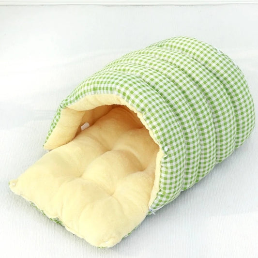Foldable Pet Sleeping Bed for Cats And Dogs Thickened Semi-Enclosed Soft Indoor Design Warm for Autumn And Winter