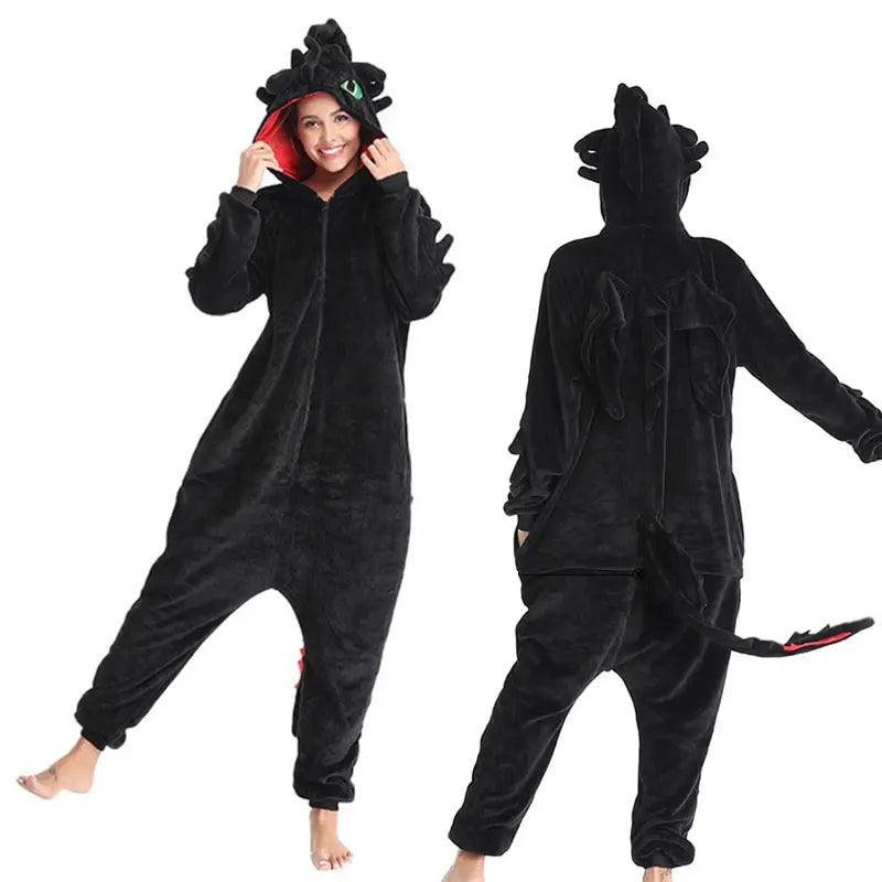 How to train your dragon Toothless Anime Cosplay Costumes Animal Kigurumi Cartoon Onesies Pajamas For Christmas Halloween Party