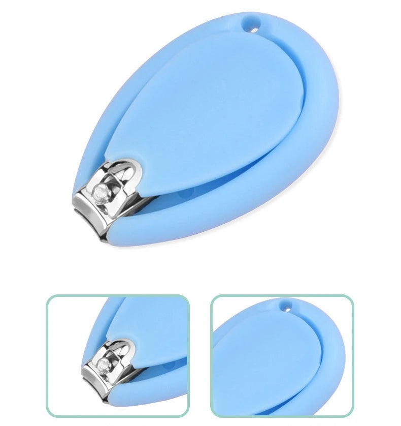 Newborn Baby Nail Scissors Kid Safe Portable Nail Clipper Trimmer Tweezer with Box Baby Nail Care Tools Children Manicure Kit