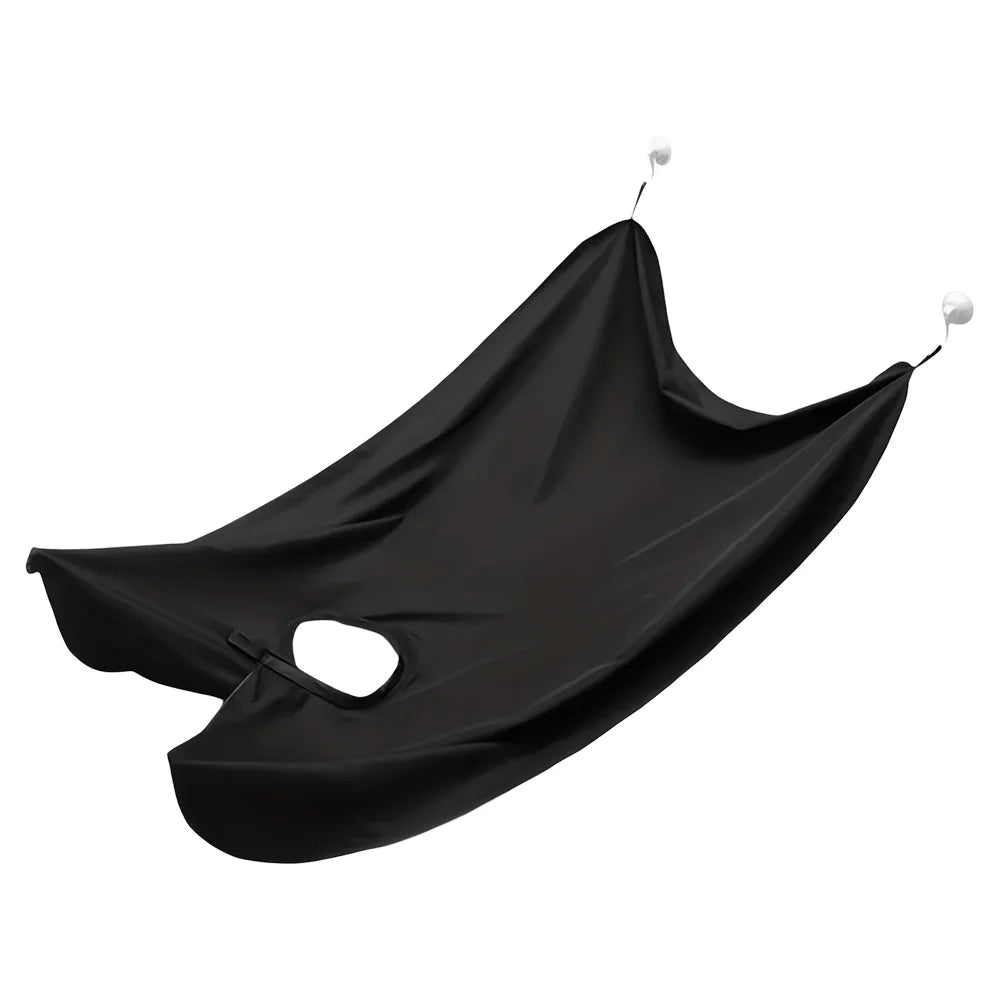 Beard Hair Cutting Catcher, Waterproof Shaving Apron with Drawstring for Home Barber, Easy Clean Hair Catcher for Men