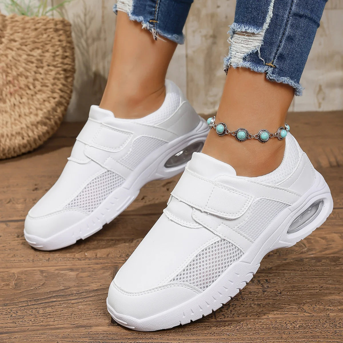 Pure White Nursing Shoes For Doctors Nurses Hospital Working Men Women Leather Sneakers Anti-skid Big Size 48 49