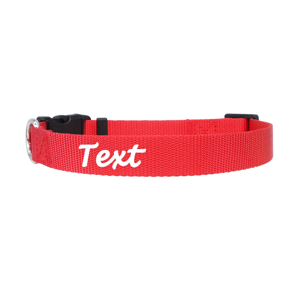 Personalized Customized Nameplate Dog Collar Soft Dogs Collars Free Customized ID Name for Small Medium Dogs Adjustable Colorful