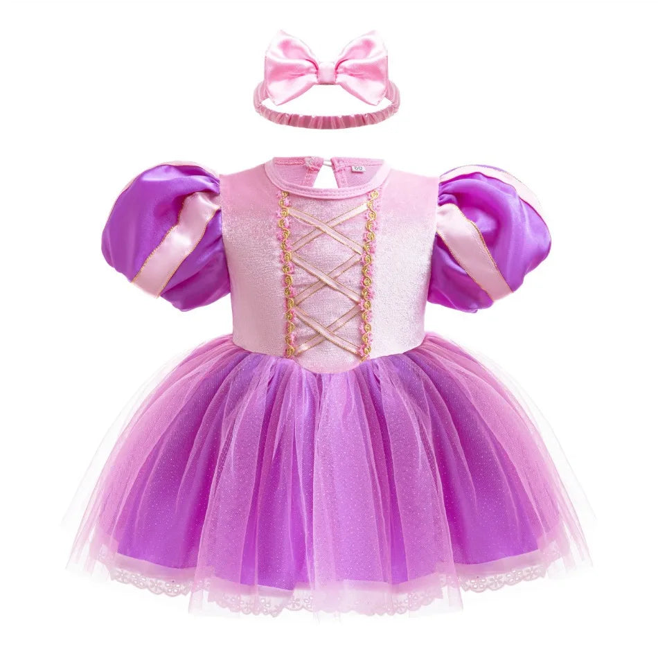 Baby Girls Princess Sofia Outfit Anna Elza Infant Baby Tutu Dress Kids Girls Costume Romper Aurora Belle Clothes Costumes Dress