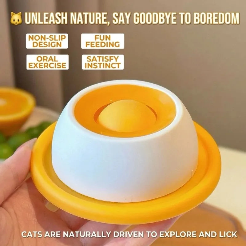 Pet Lick Feeder Bowl, Non-Slip Slow Feeder for Dogs Cats, Interactive Treat Toy for Oral Stimulation & Anxiety Relief