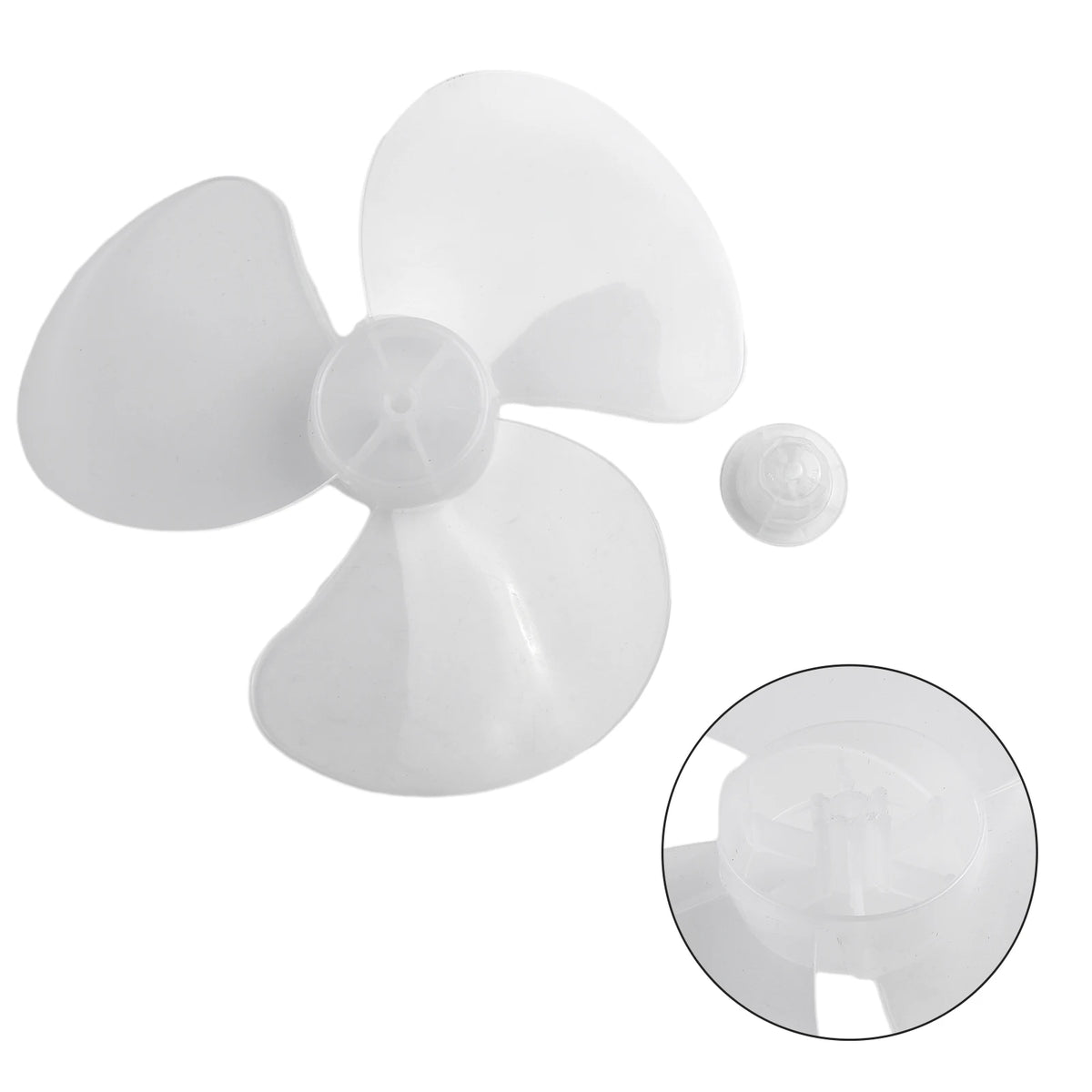 High Quality Fan Blade 3 Leaves Radius 14cm Standing Pedestal Floor Wall Table Fanner Transparent Black Transparent White