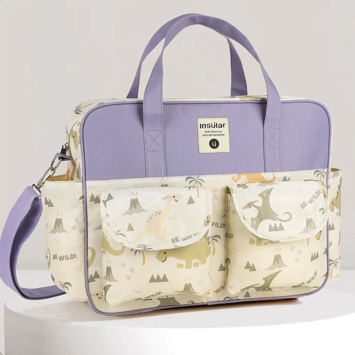 Fashion Mommy Bag Oxford Fabric Go out Cartoon Waterproof Travel Tote Multifunctional Women Handbag Shoulder Bag Large Capacity