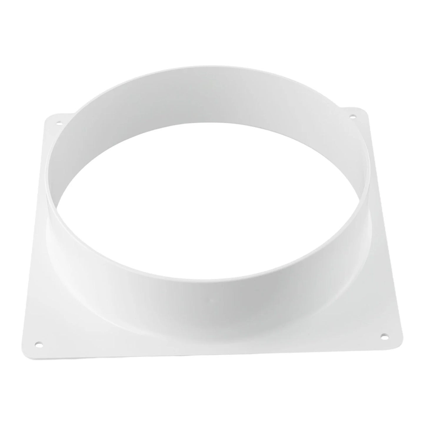 1pc Exhaust Pipe Straight Pipe 100-300MM ABS Air Duct Connectors Flange Ventilation Ducting Replaceable Accessories White