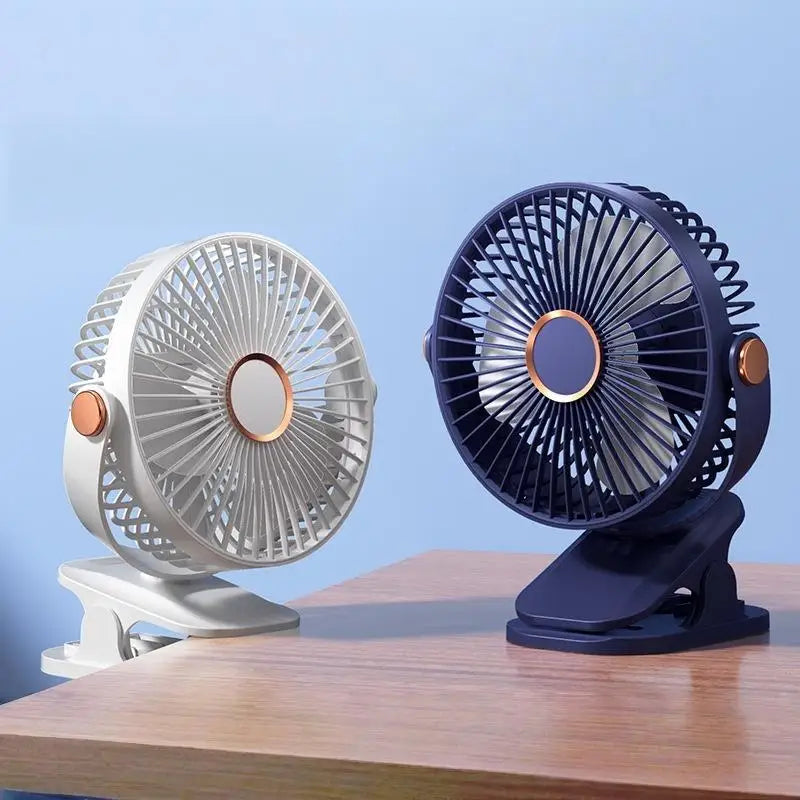 1 Set 720° Rotating Hanging Clip Fan Night Light Air Cooler USB Rechargeable Electric Fan Outdoor Camping Small Fans Ventilador
