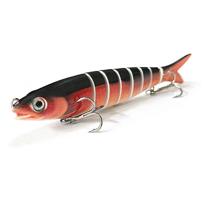 Fishing Lure Multi-Joint Fish Fishing Kit Slow Sinking Realistic Hard Lure Swimbait Freshwater and Saltwater for Bass Trout Lure