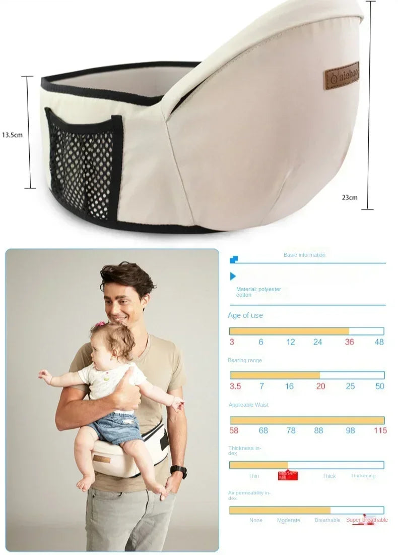 Ergonomic Baby Sling Multifunctional Baby Carrier Waist Stool Walkers Baby Slings Adjustable Baby Travel Hip Seat Baby Supplies