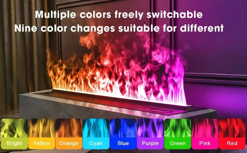 WOFAID 5 Year Warranty 3d Automizing Water Vapor Electric Fireplace Artificial Fire Flame for Living Room Decoration Fireplace