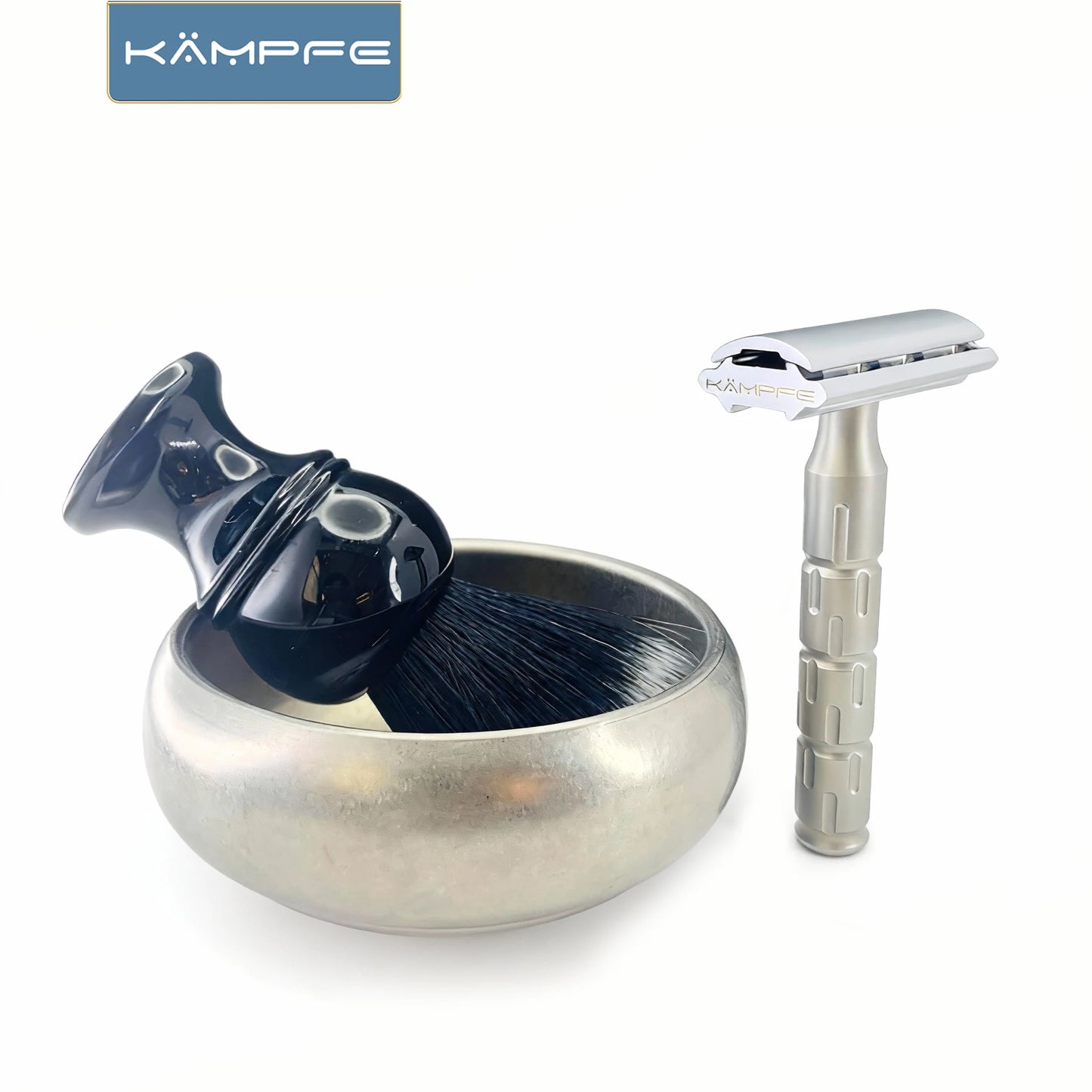 Kampfe  Stainless Steel  Shaving Bowl, Essential Grooming Tools for Barbershop & Home Use  Compact and easy to carry