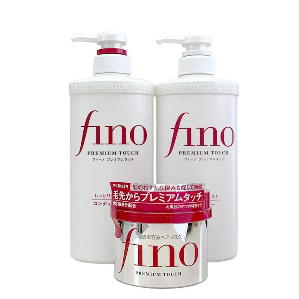 NEW Fino Hair Shampoo Conditioner Hair Mask For Oil Control Volumizing Smoothing Repairing Damaged Frizzy Hair Soften Hair Care