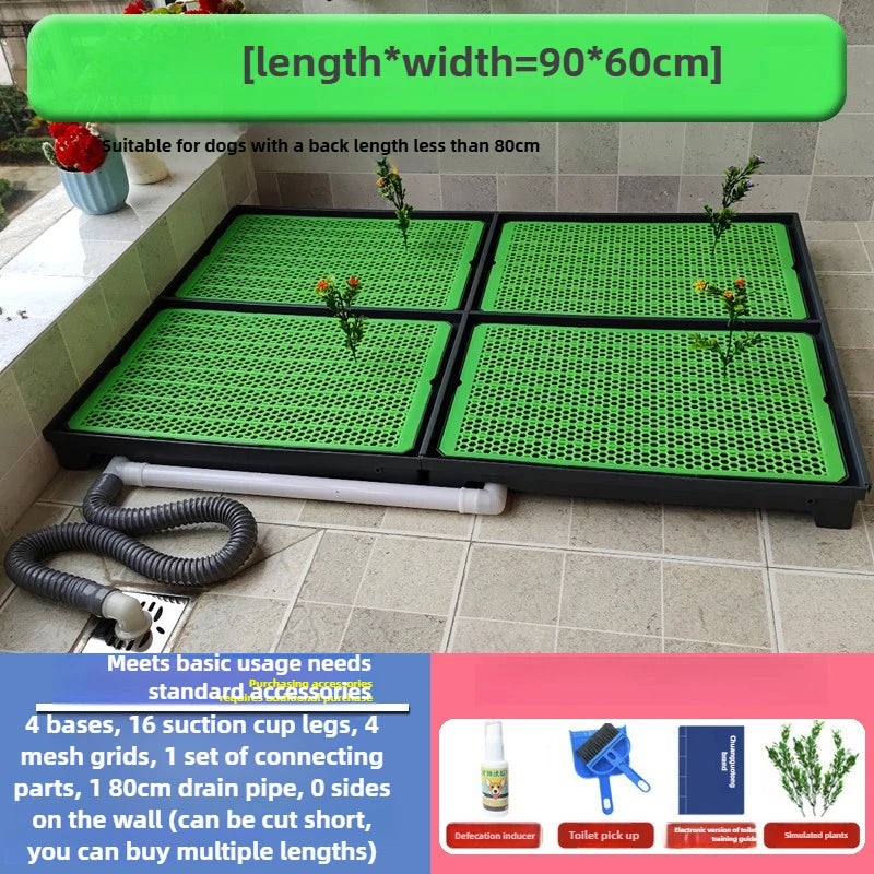 Pet Toilet with Baffle Flushing Water Directly Discharged Sewer Pet Cleaning Products Accessories Cats Dogs Rabbits Toilet