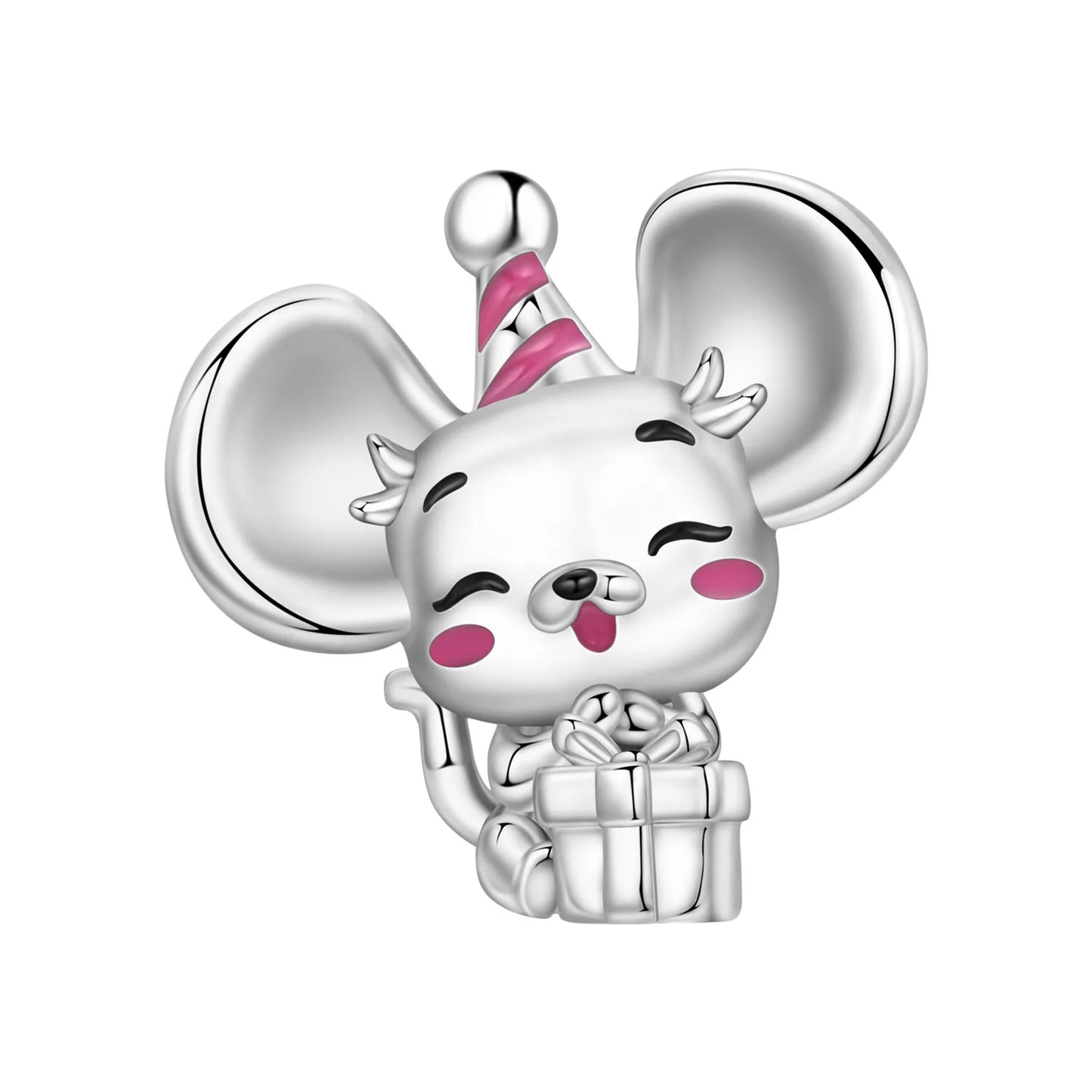 925 Sterling Silver Cute Pet Animal Lion King Pendant DIY Jewelry Beads for Women Bangle Bracelet Necklace Birthday Party Gifts