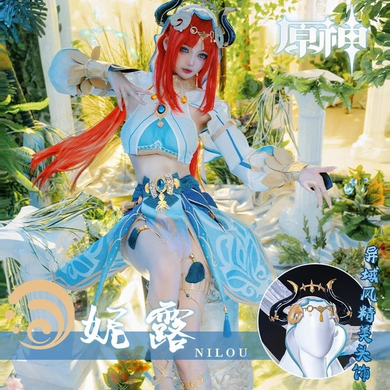 Halloween Carnival Party Dress Role Playing Outfits Nilou Cosplay Costume Headwear Accessories Nilou Cosplay Women 2026