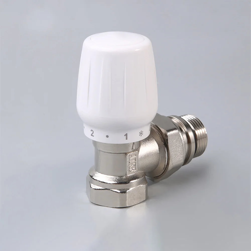 Manual Angle Valve 12 Inch Temperature Control Valve for Radiator with Easy Repairable Design and Long Term Use