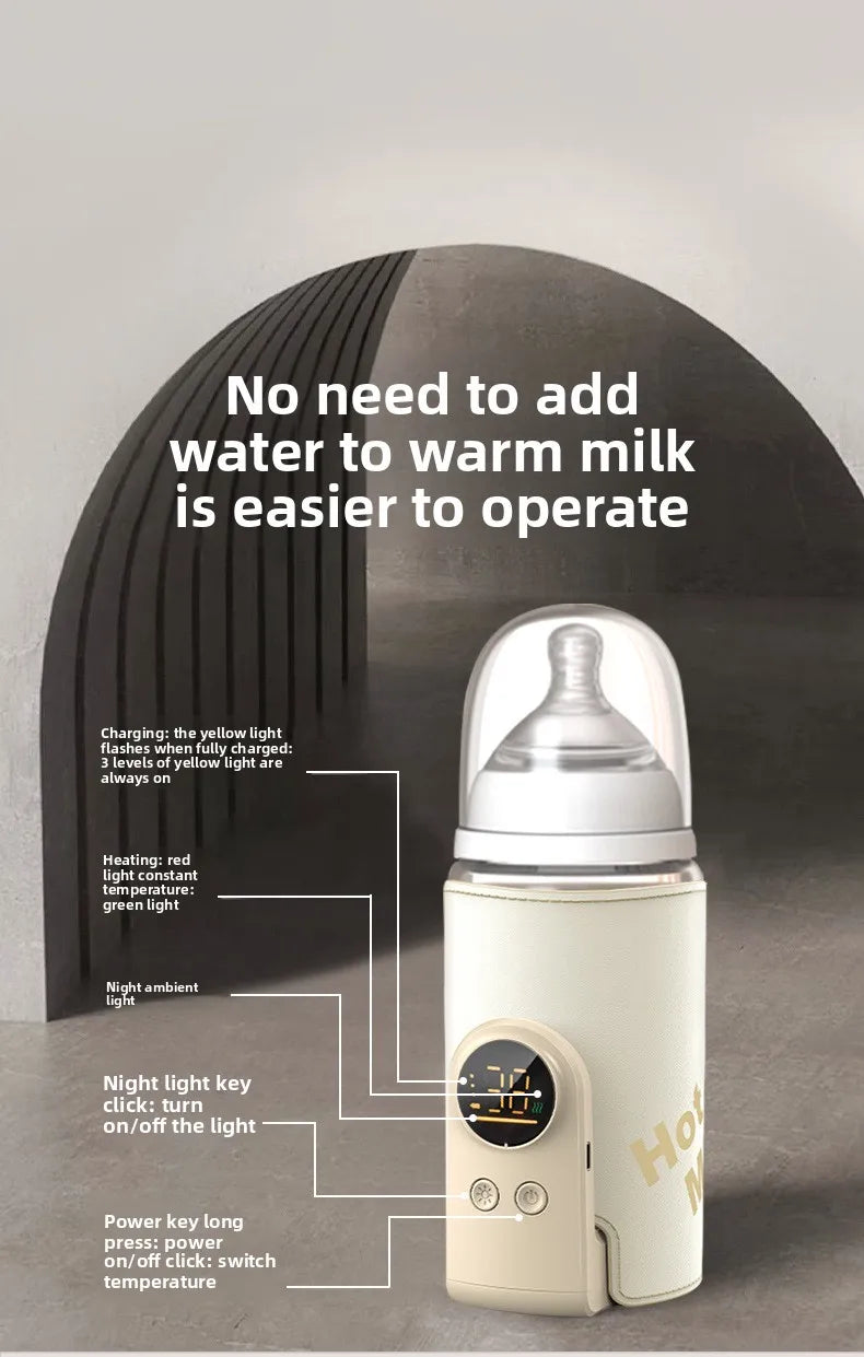 Baby Milk Warmer Baby Nursing Bottle Heater, Portable USB Bottle Warmer for Car, Outdoor Travel Accessories Outdoor Portable