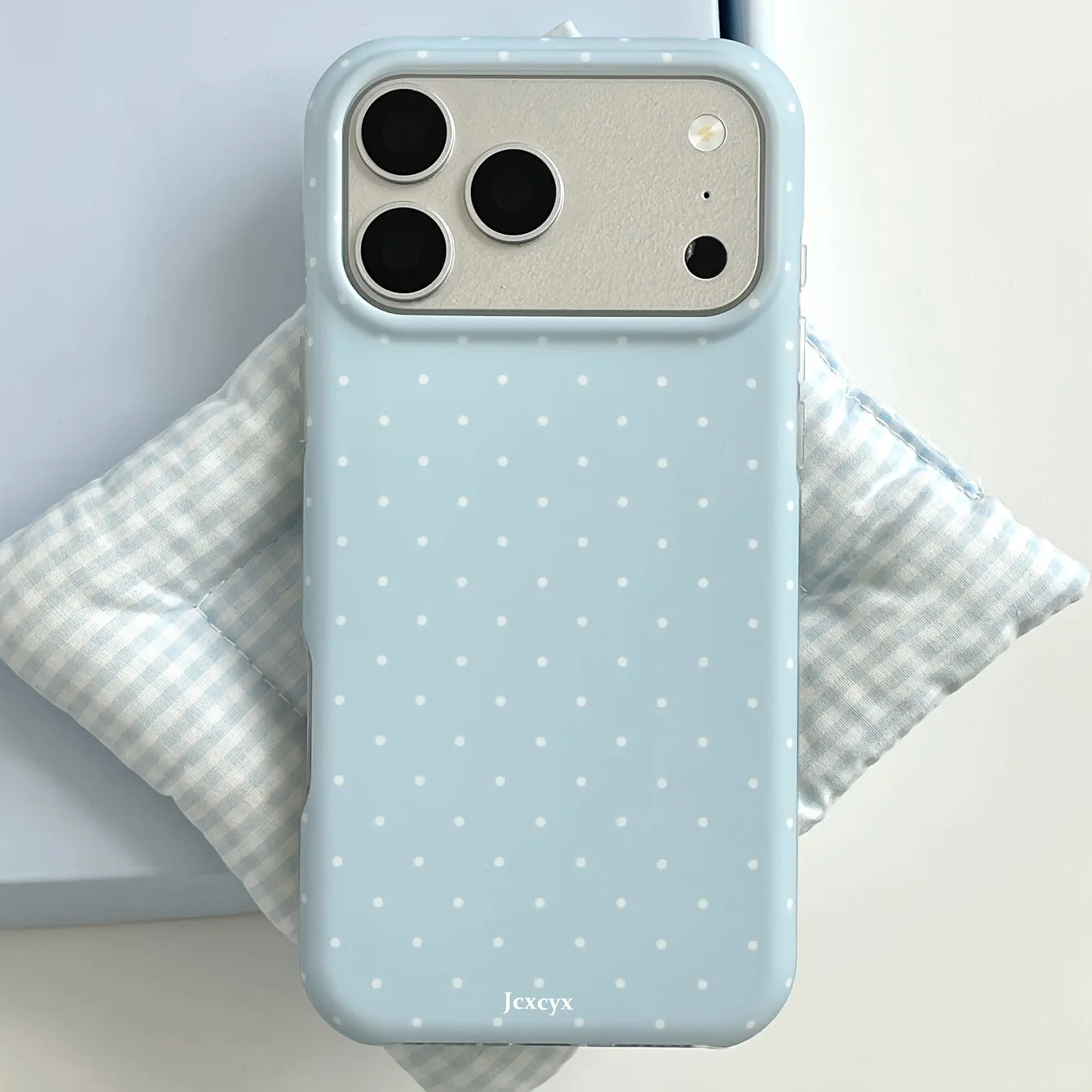 Cute polka dot contrasting phone case suitable for iPhone 17 16 15 14 13 12 11 Pro/Max/Plus anti drop and shockproof back cover