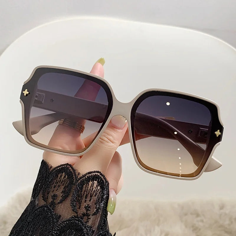 Fashion Oversize Square Sunglasses Women Luxury Personlity Gradient Sun Glasses Female Outdoor Shades Oculos