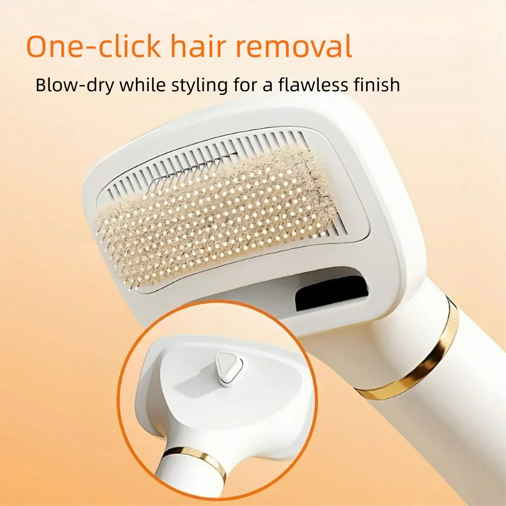 Small Dog Dryer Pet Heating Hair Puppy Dryer Cat Hair Blow and Comb 2in1 Hair Dryer for Small Middle Dogs Quick Drying