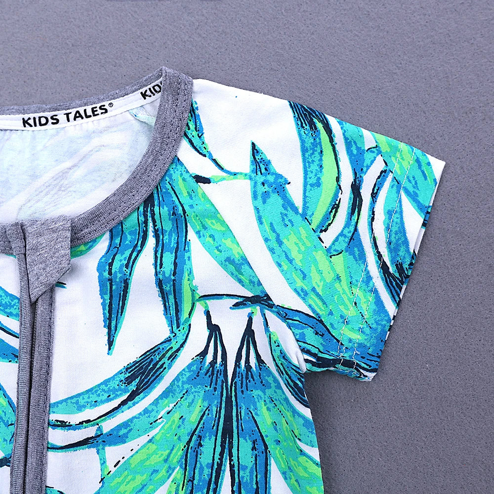 0-3years Baby Rompers Newborn Clothes Short Sleeve Infant Printing Pajamas Cotton Soft Boys Girls Jumpsuit Costume Body Suit