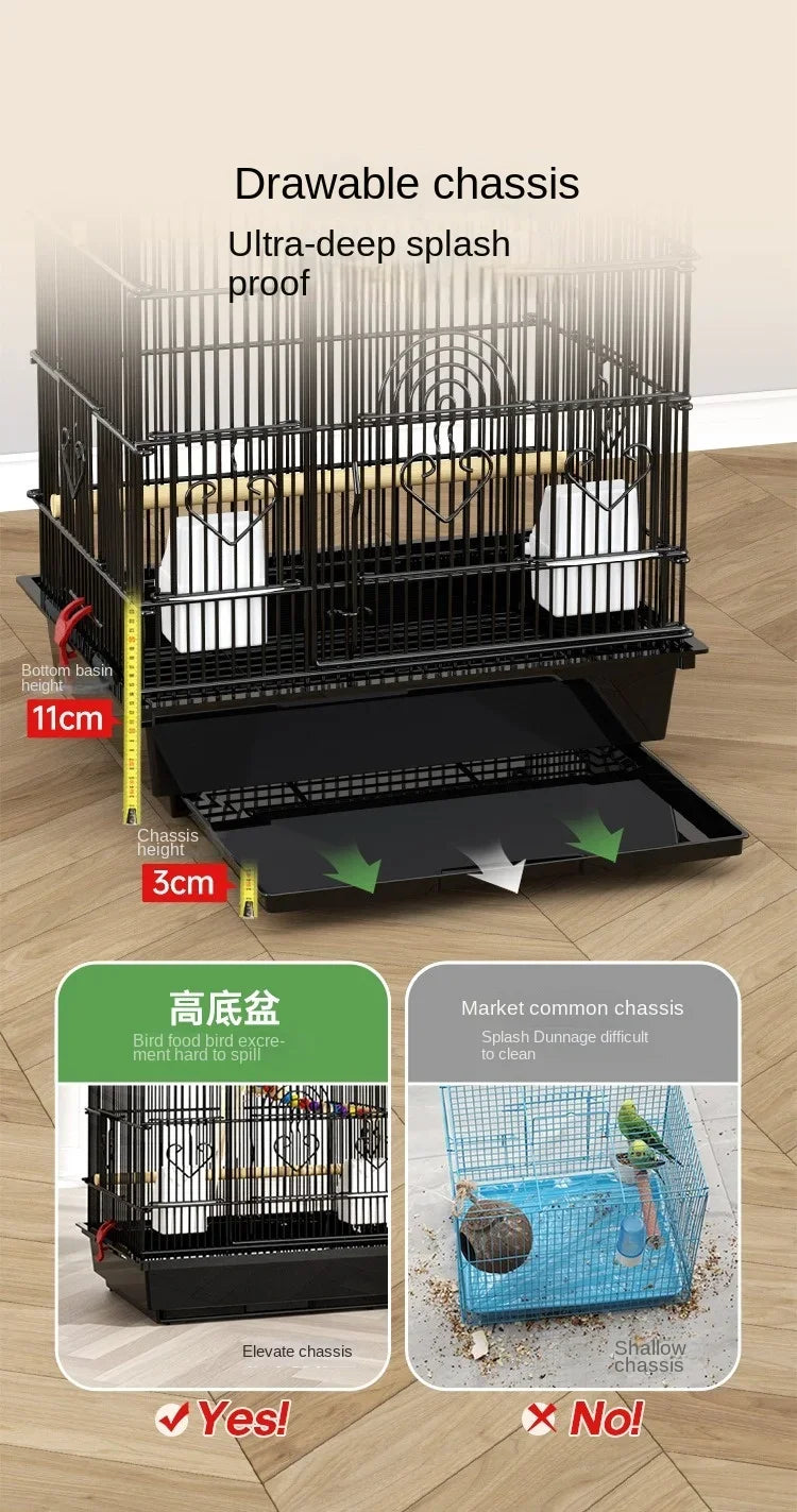 Hut Feeder Nest Bird Cage Parrot Carrier Breeding Villa Home Bird Cage Pigeon Luxury Oiseaux Accessoires Products Pet