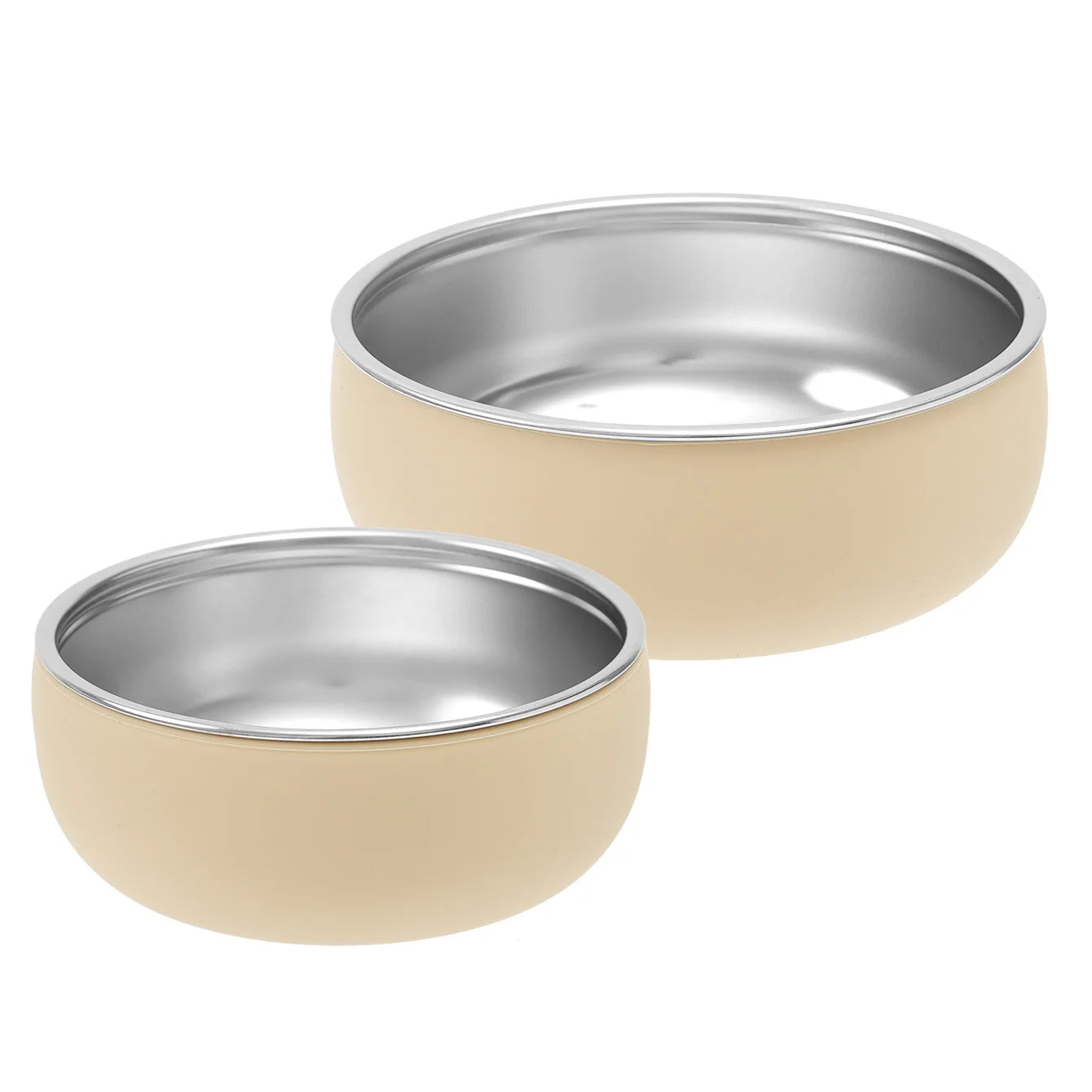 2PCS Baby Feeding Set Stainless Steel Silicone Detachable Bowl Heat Resistant Food Dishes Plate BPA Free Children's Tableware