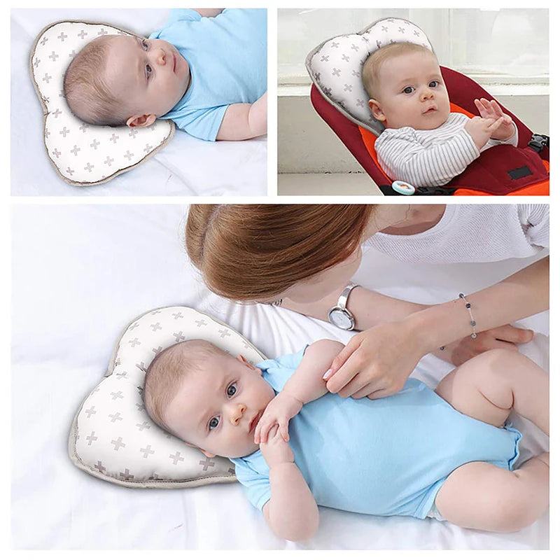 Baby Stroller Pillow Car Seat Head Fixed Neck Pillows Bend Shape Sleeping Protection Headrest Cushion Infant Anti-head Mat