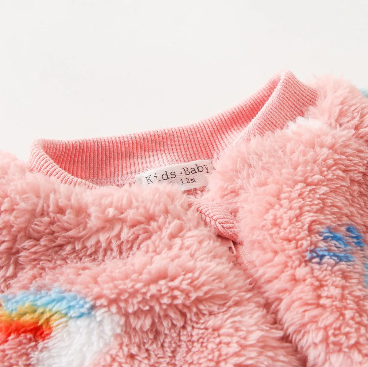 Cute Winter Warm Long Sleeve Fleece Thickened Toddler Girls Jumpsuits Zippper