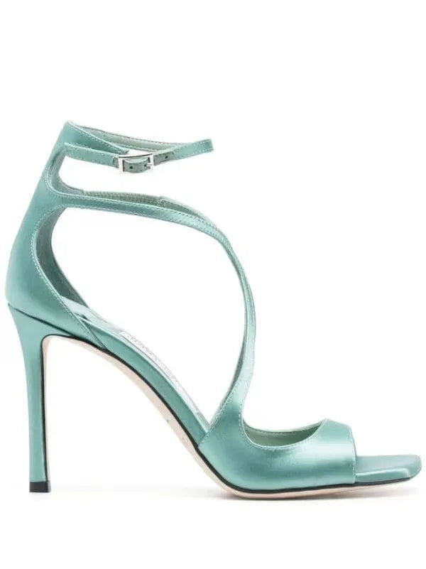 Summer New Fashionable High-heeled Women's Open Toed Sandals Dance Shoes Party Sexy 34-44 Large Women's Shoes
