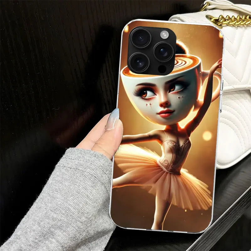 Italian Brainrot Animals Case for iPhone 13 12 Mini 11 Pro Max Soft Phone Cover X XS XR 7 SE 8 Plus 6 6S 5 5S Silicone Black Cap