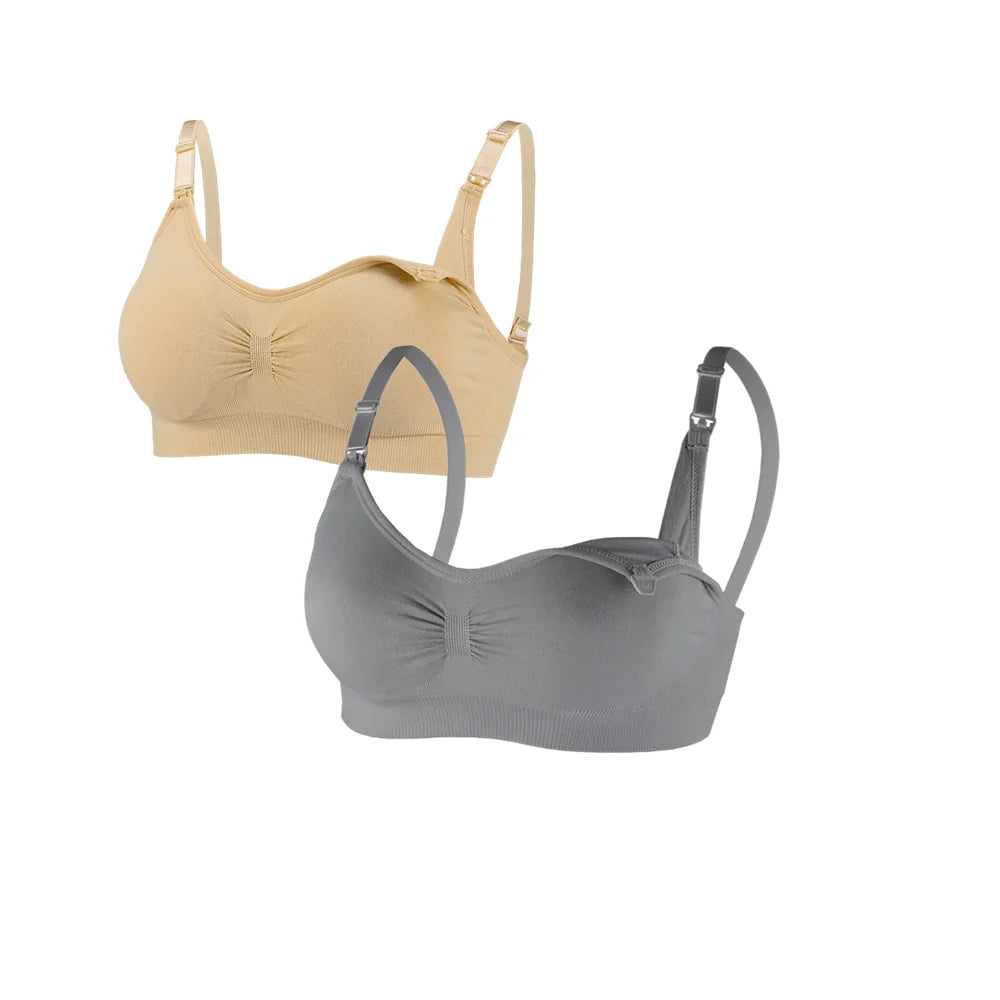 1/2pcs Breastfeeding Bras Maternity Nursing Bra for Feeding Nursing Underwear Clothes for Pregnant Women Wirefree Breathable Bra