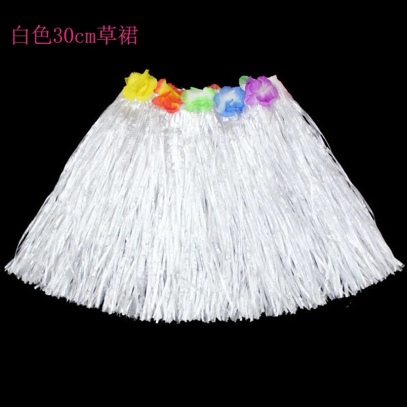 Halloween length30cmHula dance costume with garland for performance, Hawaiian children's hula outfit
