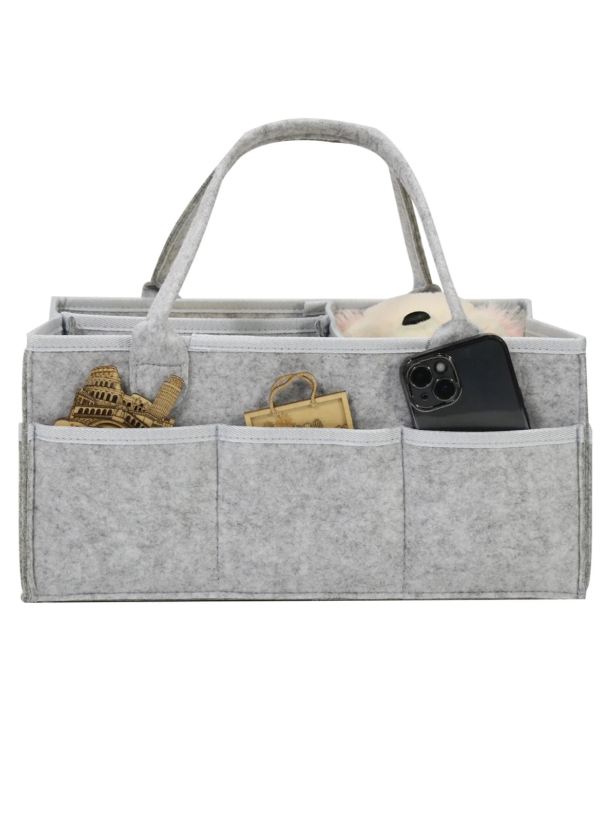 Baby Stroller Organizer - Foldable Mommy Tote Bag & Diaper Storage Hanging Basket | Portable & Thicken Design for Easy Access