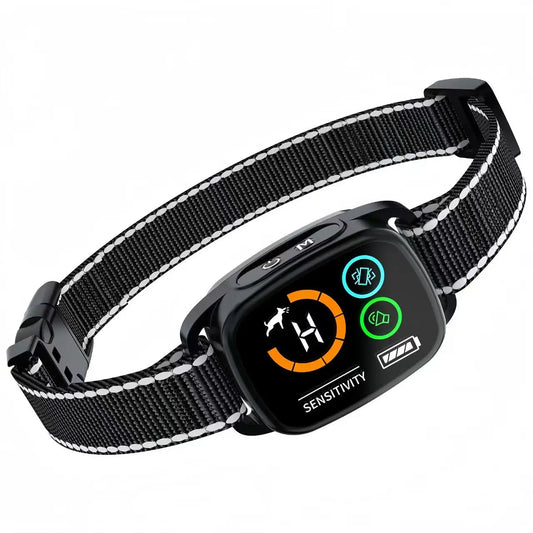 Anti Bark Collar, Dog Training, Vibration Shock Collar, Smart Color Screen