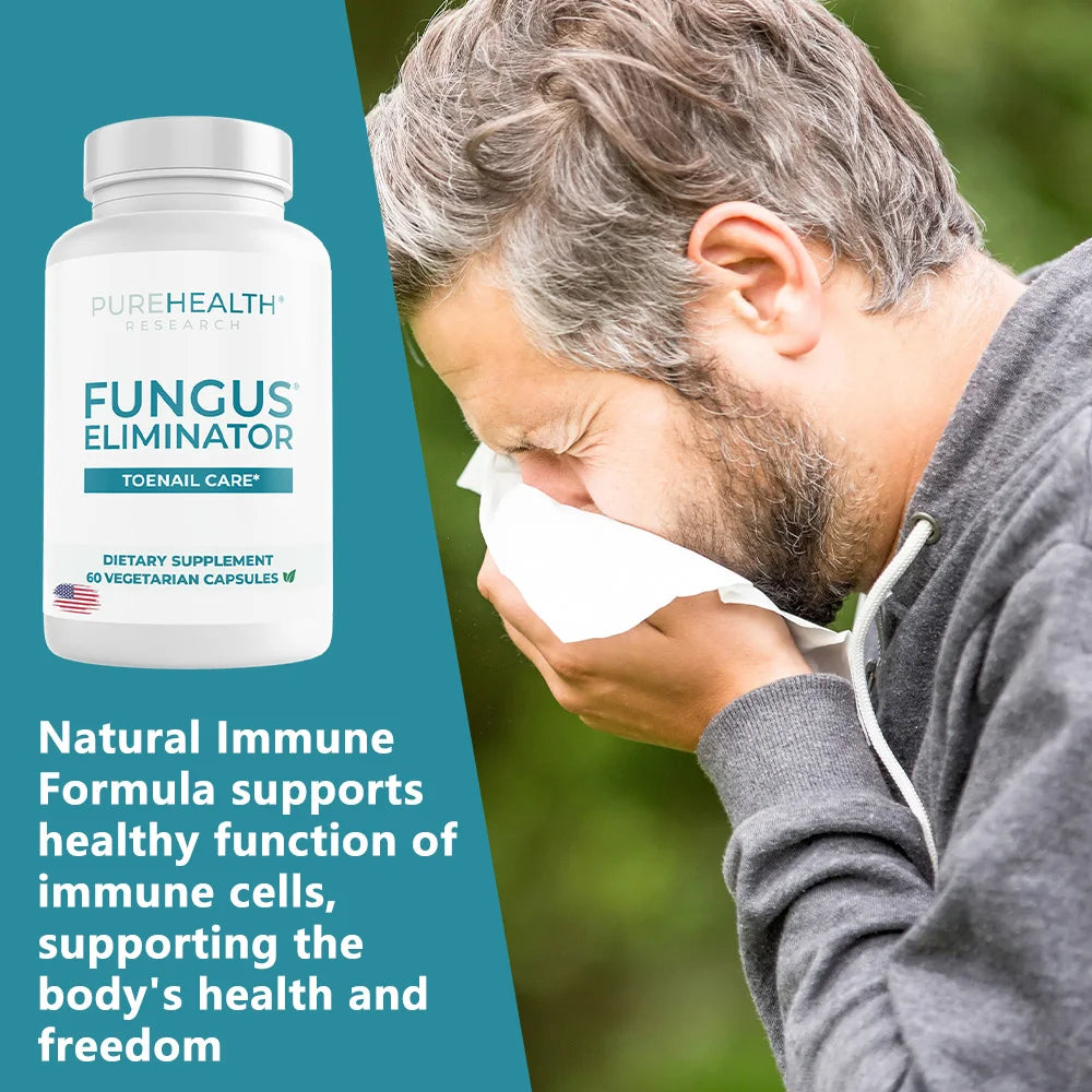 Fungus Eliminator, Toe Nail Fungus Supplement with Wormwood & Caprylic Acid