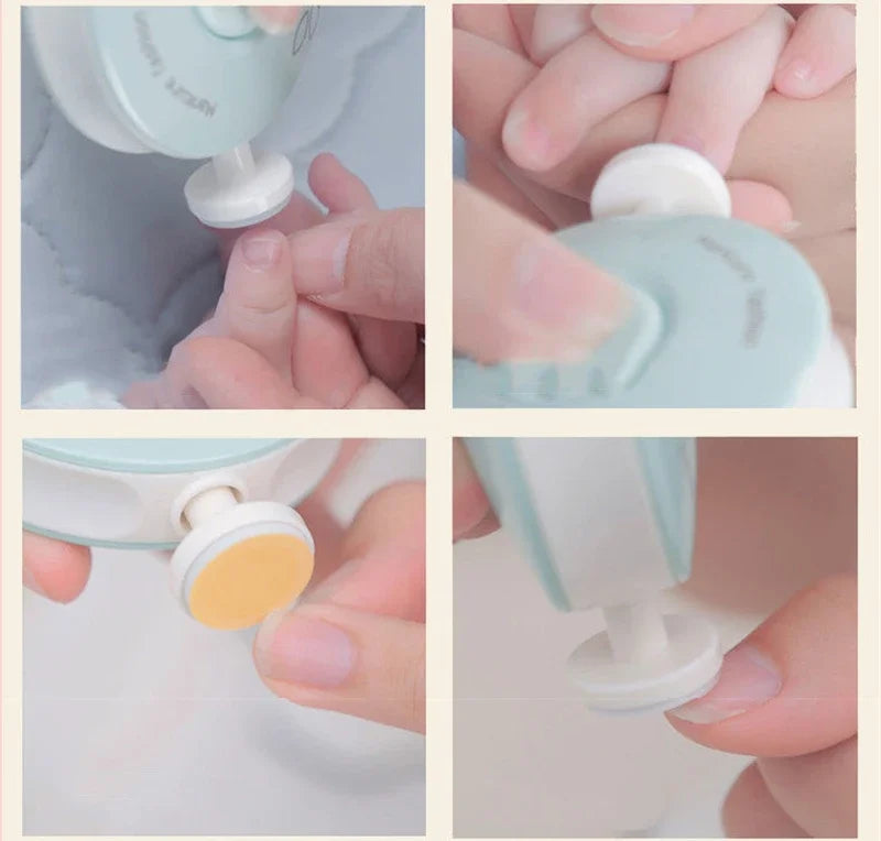 1/2set Baby Electric Nail Trimmer Kid Nail Polisher Tool Baby Care Kit Manicure Set Easy To Trim Nail Filer Clippers For Newborn
