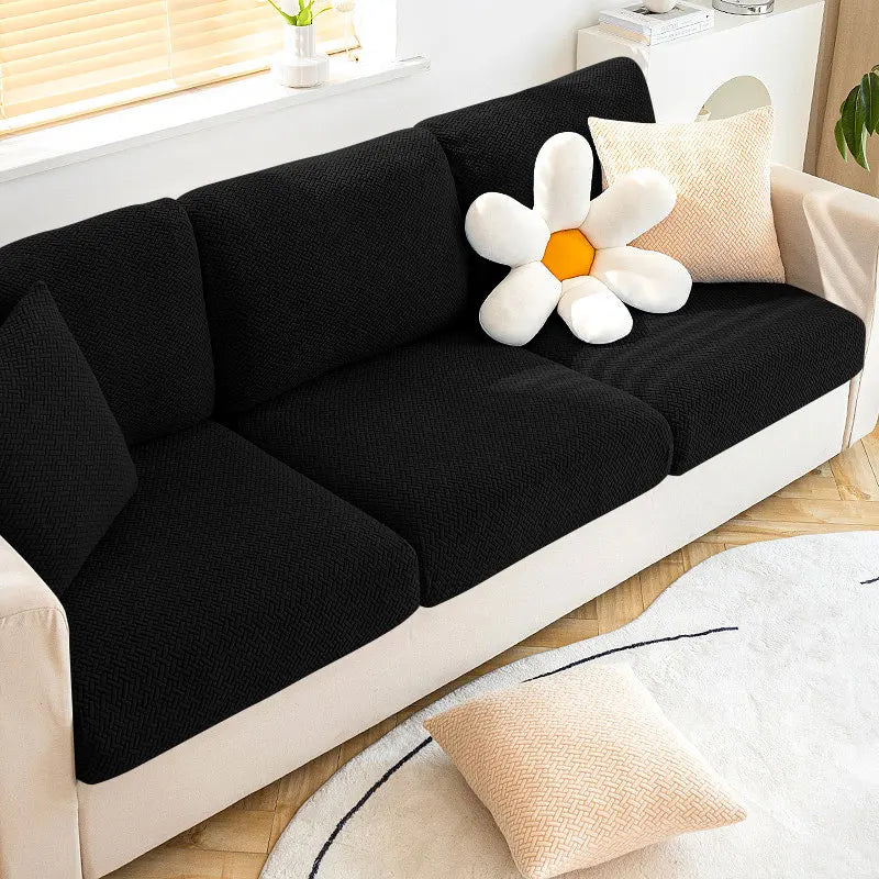 Jacquard Sofa Cover Stretch Fabric Sofa Seat Cushion Cover For Living Room Removable Spandex Seat Case Chaise Lounge Home Pets