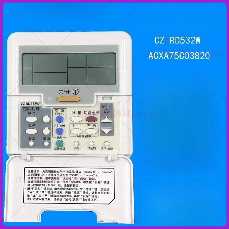 For Panasonic CZ-RD532W central air conditioner wired remote control CZ-RD528W wire controller CZ-RD517W