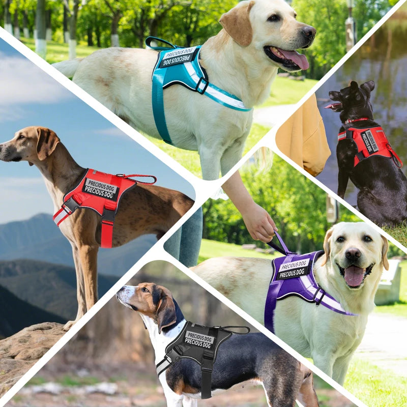 Dog Harness Reflective Breathable and Adjustable No-Pull Dog Vest Harness for Small Medium Large Dogs