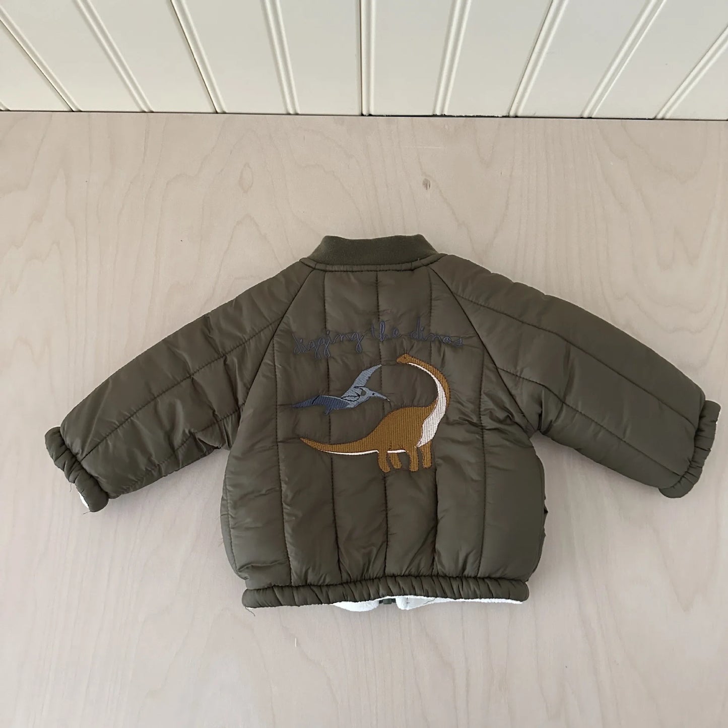 2025 Winter New Baby Fleece Warm Coat Cartoon Embroidery Boys Girls Cotton Padded Jacket Plus Velvet Thick Kids Quilted Jacket