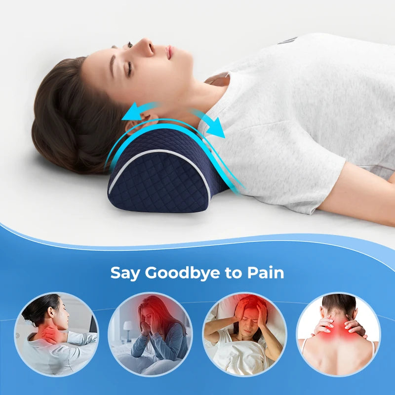 Contour Neck Support Sleeping Pillow, Breathable Washable, Ideal for Every Sleeper