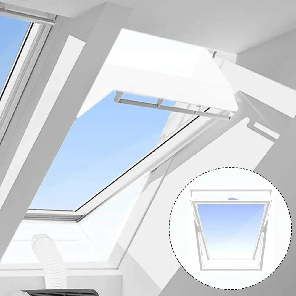 Tilt Roof Skylight Aircon Window Seal Cloth PAC Vent Hose Sealing Fabric For Inclined Skylight Mobile AC Exhaust Install Work