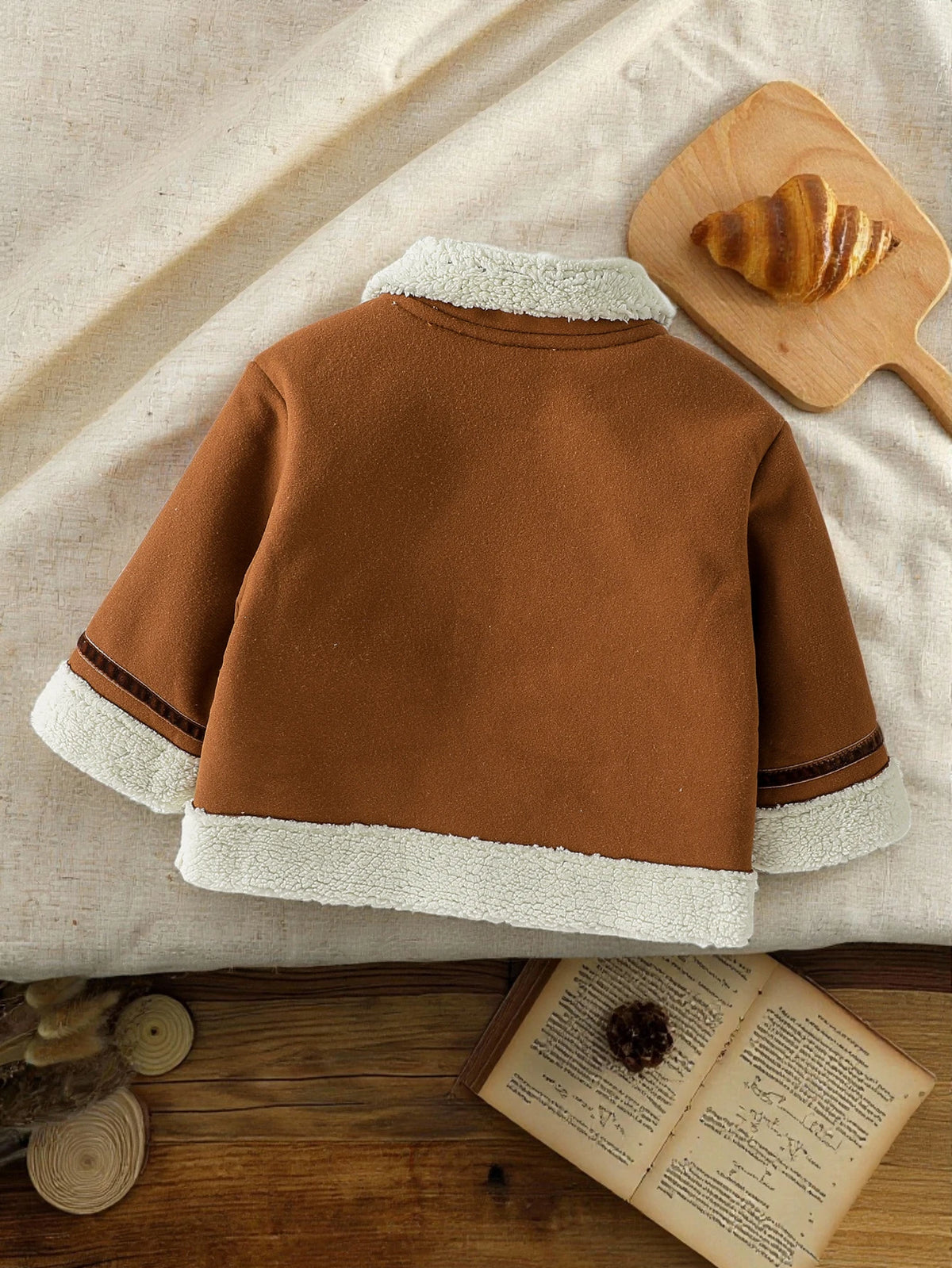 2025 Baby Boys Autumn Winter Long Sleeve Warm Jackets Fashion Fleece Outwear Korean Zipper Thickness For 1-3Y Clothes Coat