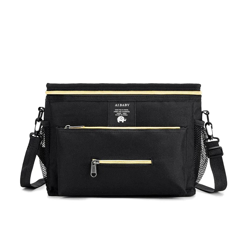 Stroller Organizer Bags Mummy Large Capacity Travel Hanging Bag Bottle Holder Pram Diaper Bags Baby Stroller Accessories